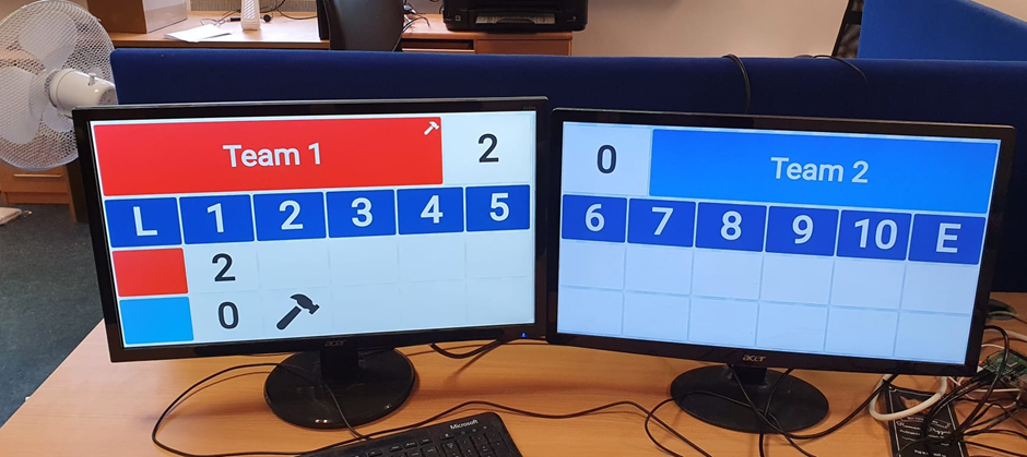 Digital Scoreboards - Scoreboards under test in our office prior to deployment